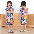 exportdresskidshan dynastyelegant tang suit ethnic style children's clothing small and medium children's princess dress girlscheongsam