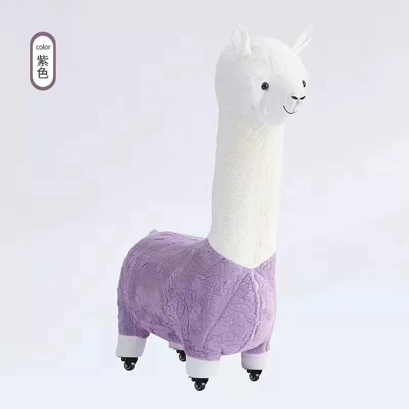 Extra large creative alpaca stool, accessible luxury animal stool, floor-standing handmade ornaments, scandinavian style shoe changing stool, festival