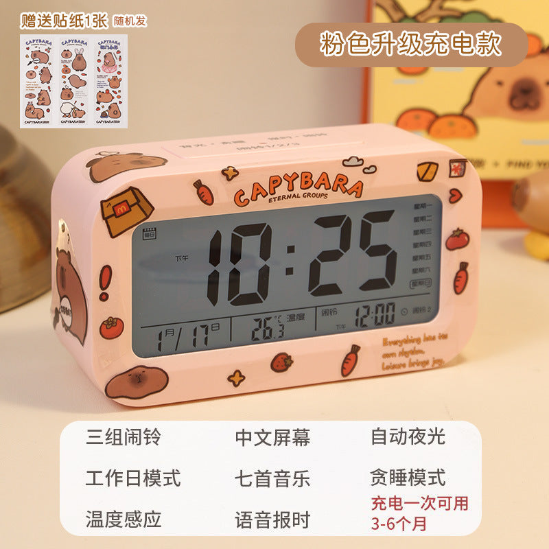 Alarm clock - student bedroom essential: wake-up wonder, desktop clock, creative smart digital hour clock for middle school students and kids