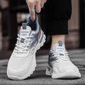Men's shoes 2025 new winter soft sole anti-odor flyknit mesh shoes men's versatile mesh casual sports running shoes
