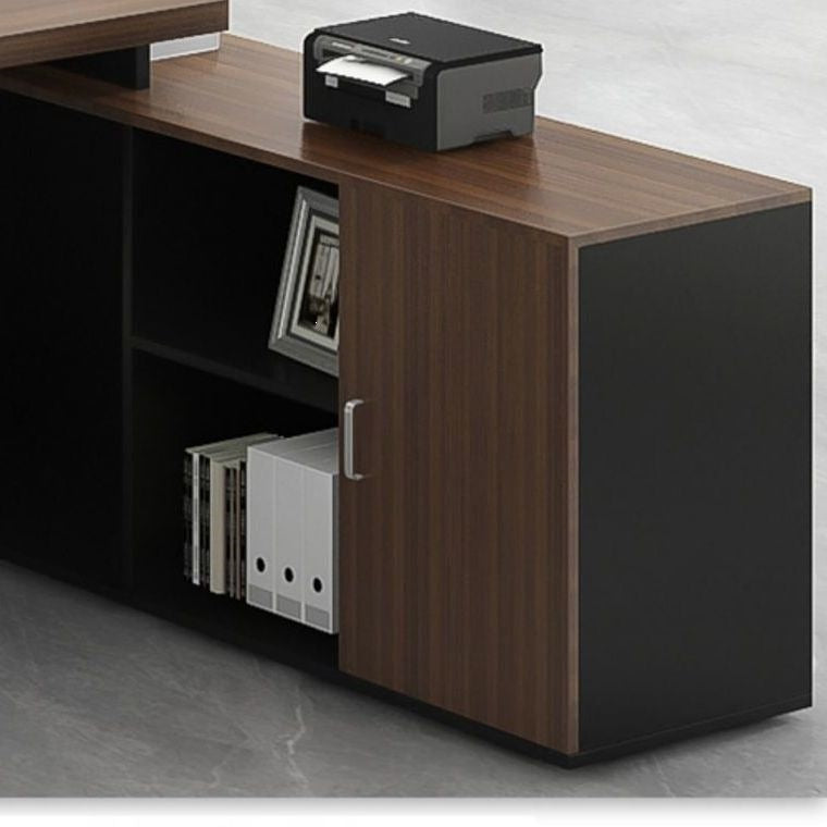 Modern minimalist executive desk office furniture - manager's desk, ceo desk, supervisor desk and chair set, boss desk