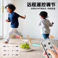 3-in-1 dinosaur exercise machine: kids' bouncing bar, bouncing toy, foot-powered rocket launcher - sensory integration training toy