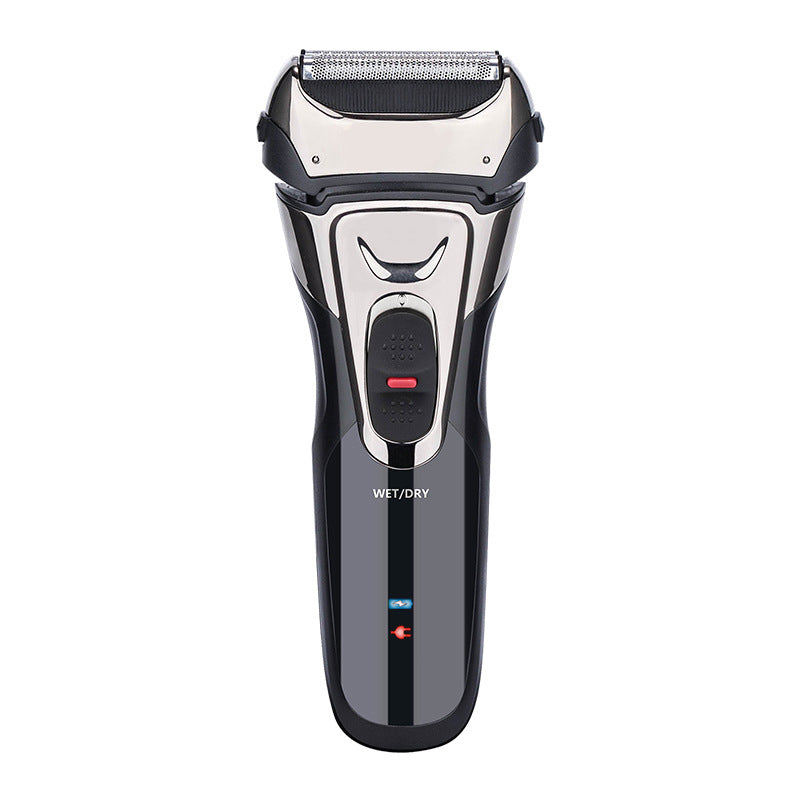 Men's reciprocating shaver electric shaver full body washable three-blade pop-up smart anti-pinch