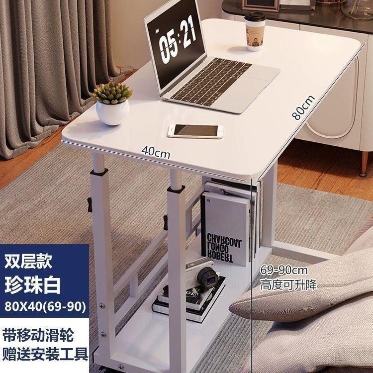 Lift study table bedside table bedroom simple bed computer bedroom lazy table movable office simple desk