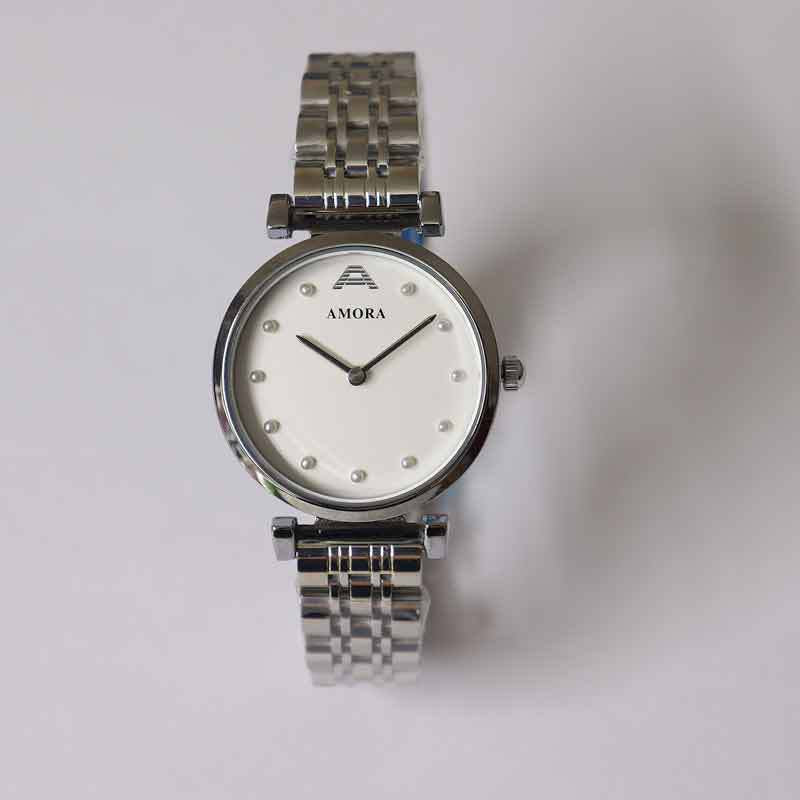 New arrivalcasualfashion exquisite compact elegantaccessible luxury steel band quartz watch women's waterproof women's watch trendy