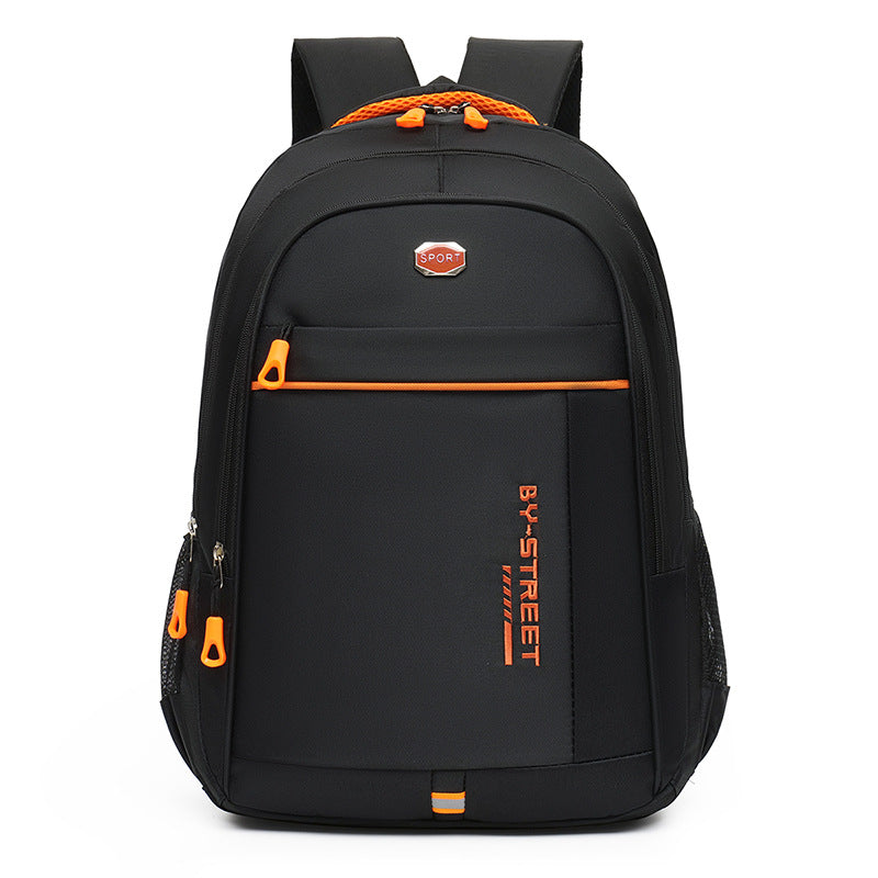 Reflective strip backpack bag men's and women's waterproof Oxford cloth 15.6 inch computer bag middle school student backpack travel bag wholesale
