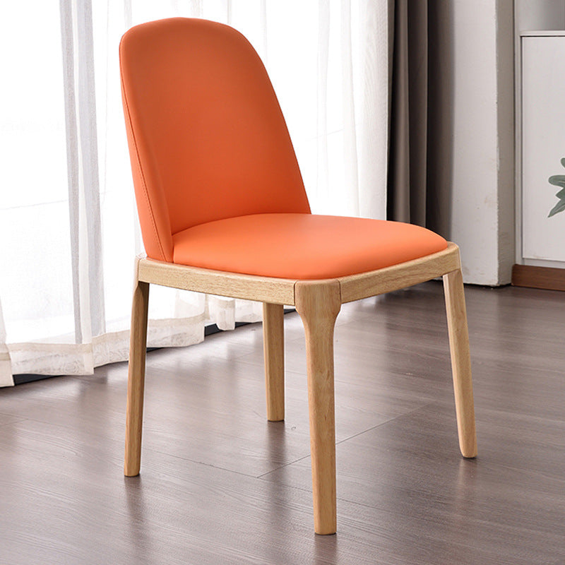 Wood style b&baccessible luxury upholstered back chair scandinavian solid wood dining chair for homemoderncasual restaurant hotel chair