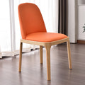 Wood style b&baccessible luxury upholstered back chair scandinavian solid wood dining chair for homemoderncasual restaurant hotel chair