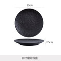 10inch shallow plate-black