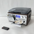 Brand new multifunctional vinyl record player lp bluetooth speaker cd player cassette tape deck - high fidelity, perfect for home, nostalgic gifts