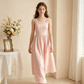 Youth dress french floral suspender skirt lace retro sweet new niche styleclassyelegant silm