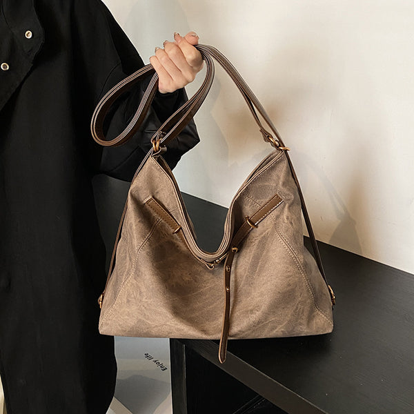 Premium sense retro large-capacity backpack bag women's 2025 autumn and winter new multi-purpose shoulder messenger bag tote bag
