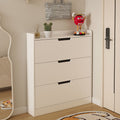 Modern slim flip-down shoe cabinet for entryway, minimalist home use, small apartment, 17cm height, easy storage shoe rack