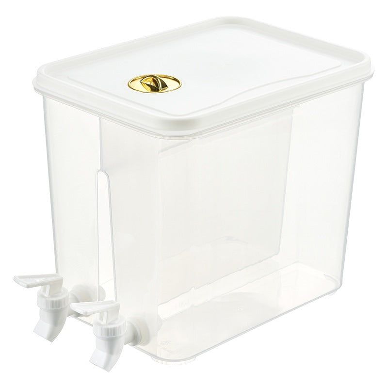 Large-capacity cold water bottle summer cold drink fruit tea iced water bucket large-capacity faucet for home transparent bottle