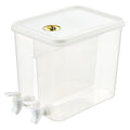 Large-capacity cold water bottle summer cold drink fruit tea iced water bucket large-capacity faucet for home transparent bottle