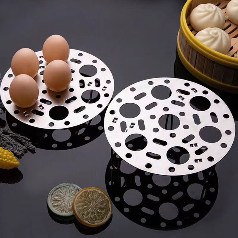 Stainless steel steamer foldable telescopic steamed egg slices for home multifunctional steamer steamer rack