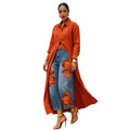 European and american style floral denim jeans - new women's streetwear fashion printed cropped pants for  cross-border e-commerce