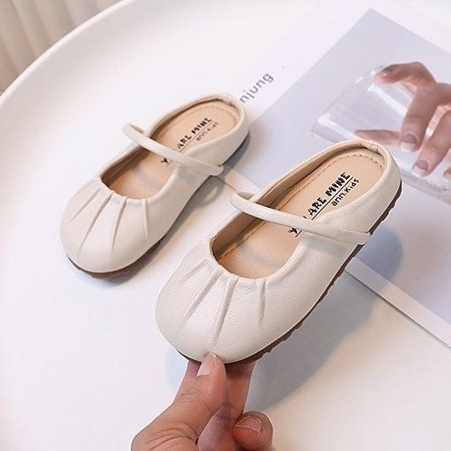 Girls' summer slippers: new slip-on, princess-style, closed-toe sandals for girls - fashionable soft-soled outdoor slides
