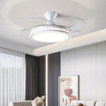 Invisible fan light modern minimalist ceiling fan light  new style ceiling fan chandelier for dining room, living room, and bedroom - all-in-one