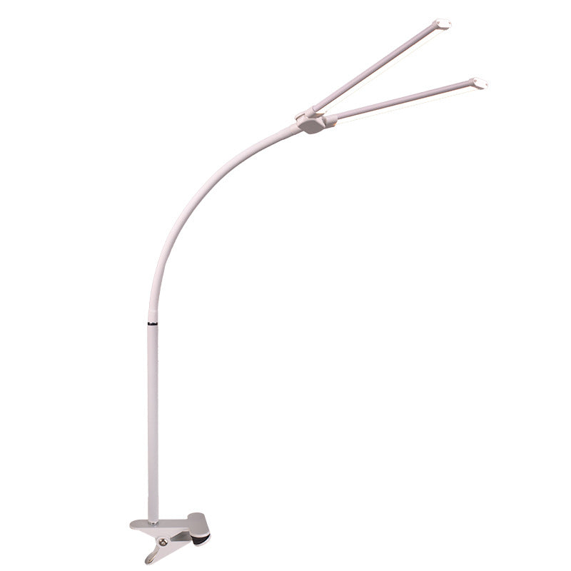 Led clip-on desk lamp, study light, plug-in nail lamp, reading bedside clip light, usb desk lamp for student dorms