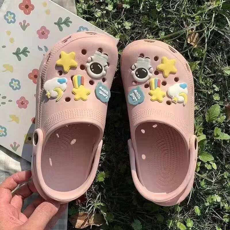 New arrival hole slippers for women student dormitory outwearfashionthick sole beach toe sandals summer popularins