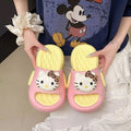 Cute cartoon eva slippers for women - new 2026 thick-soled, non-slip, indoor/outdoor slides for home and students