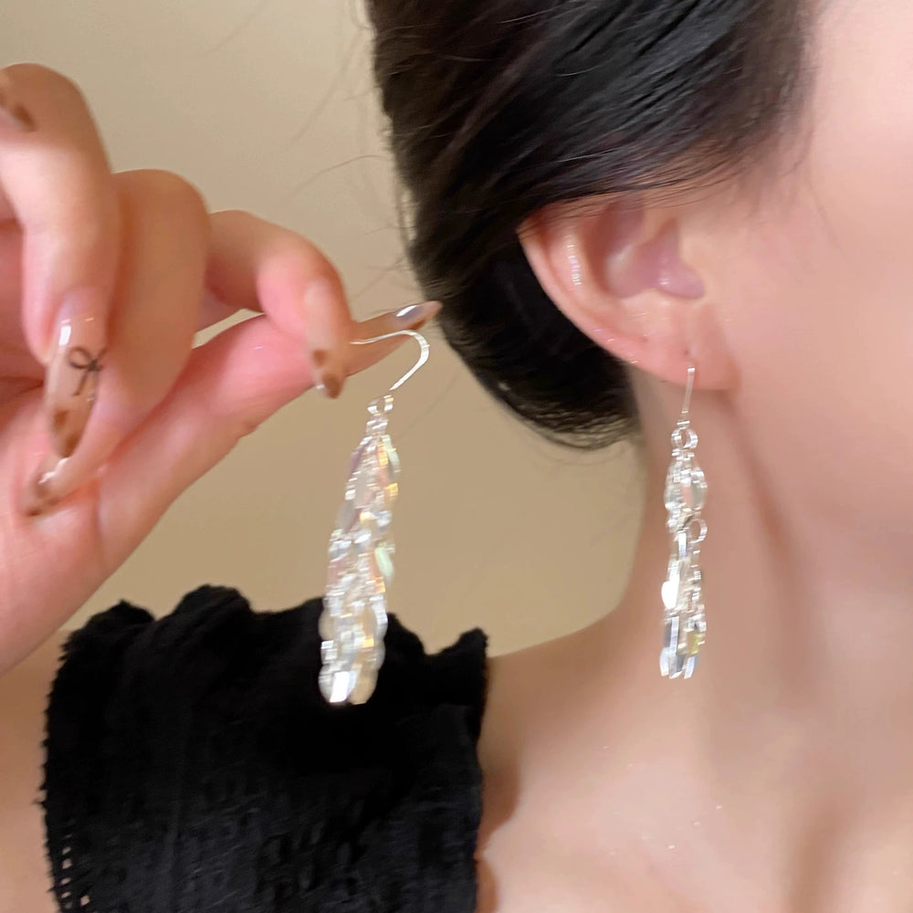 925 sterling silver needle spring/summer floral earrings - elegant, high-end, unique pearl stud earrings - wholesale