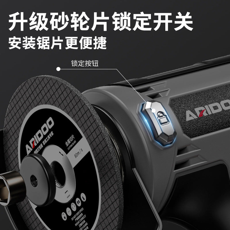 Brushless rechargeable mini angle grinder household lithium battery grinder grinder multi-function hand grinder cutting machine