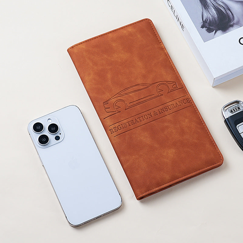 New simple unisex multi-function car ID holder, passport card bag,  air ticket storage card bag, card holder