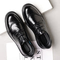Genuine leather cowhide shoes men's business formal wear live broadcast british casual wedding easiest for match derby shoes soft bottom soft surface trendy shoes