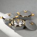 3pcs food warmer new cross-border export octagonal new insulated lunch box 2l-2.5-3l insulated tableware