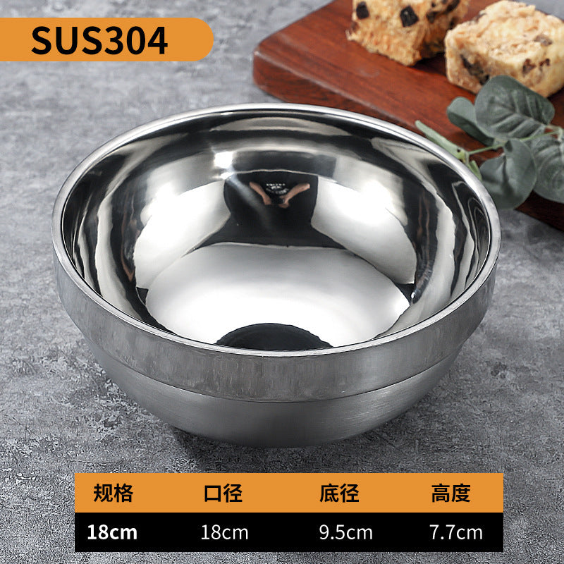 304 stainless steel double-walled insulated bowl - perfect for home, kindergarten, and kids' mealtime. soup bowl available with custom logo