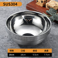 304 stainless steel platinum bowl [18cm]