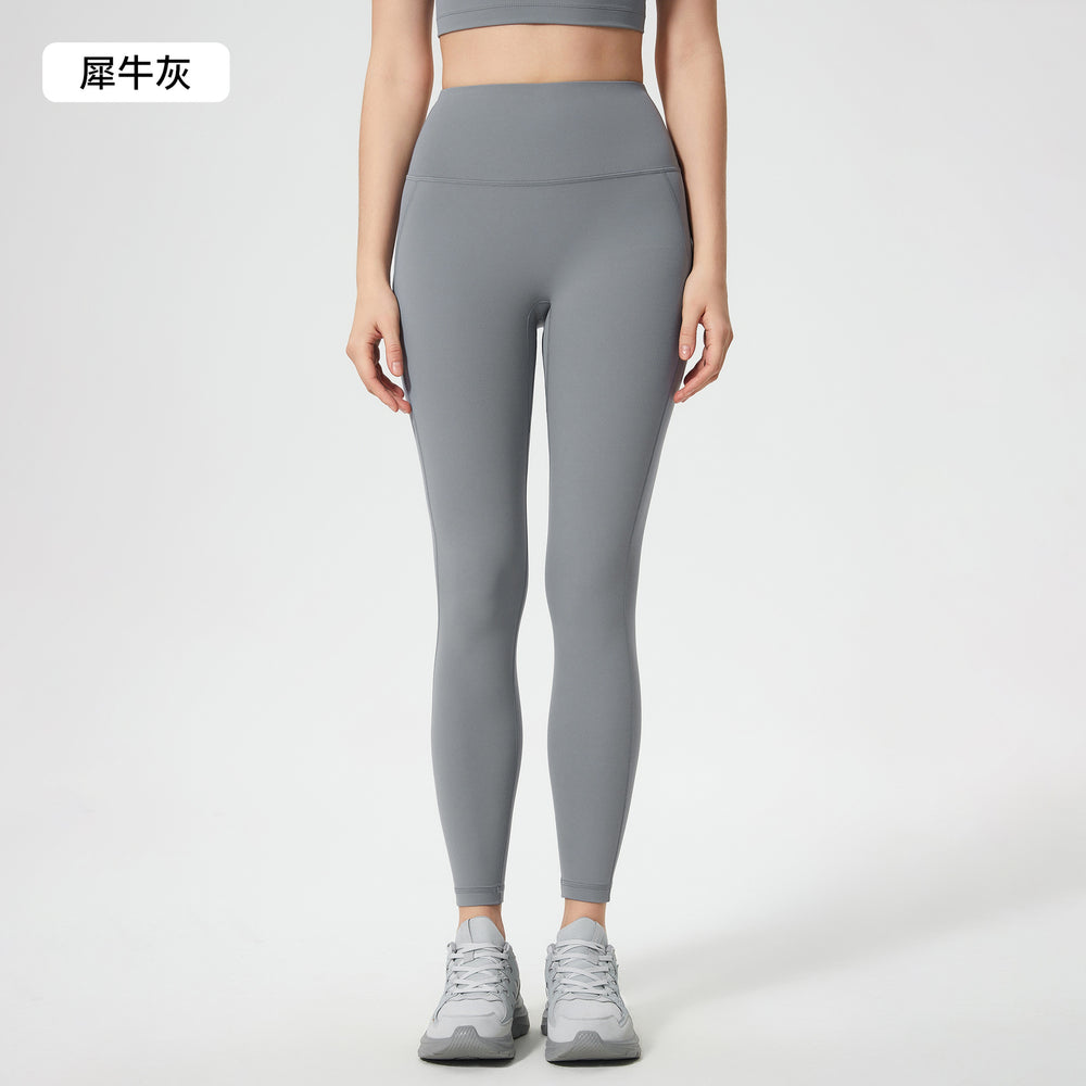 High-waisted, seamless yoga leggings - barely-there feel, tummy control, butt lift, slimming, workout cropped leggings for women - d25034