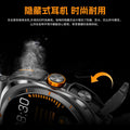 New men's and women's ultra-thin metal large screen multifunctional bluetooth earbuds & smartwatch 2-in-1 pedometer sports call