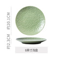 Japanese retroclassy sense kiln transformed steak shallow plate restaurant hotel ceramic western food plate dessert pastry plate plate