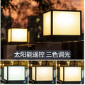 Solar powered pillar lights - outdoor waterproof garden lights - wired version - perfect for gardens, villas, gateways, and fences - creates a welcoming ambiance