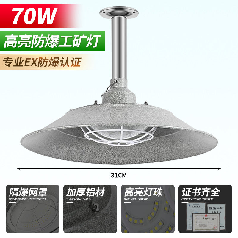 Yaming lighting LED explosion-proof mining lamp factory workshop warehouse chandelier strong light anti-corrosion dustproof waterproof lighting