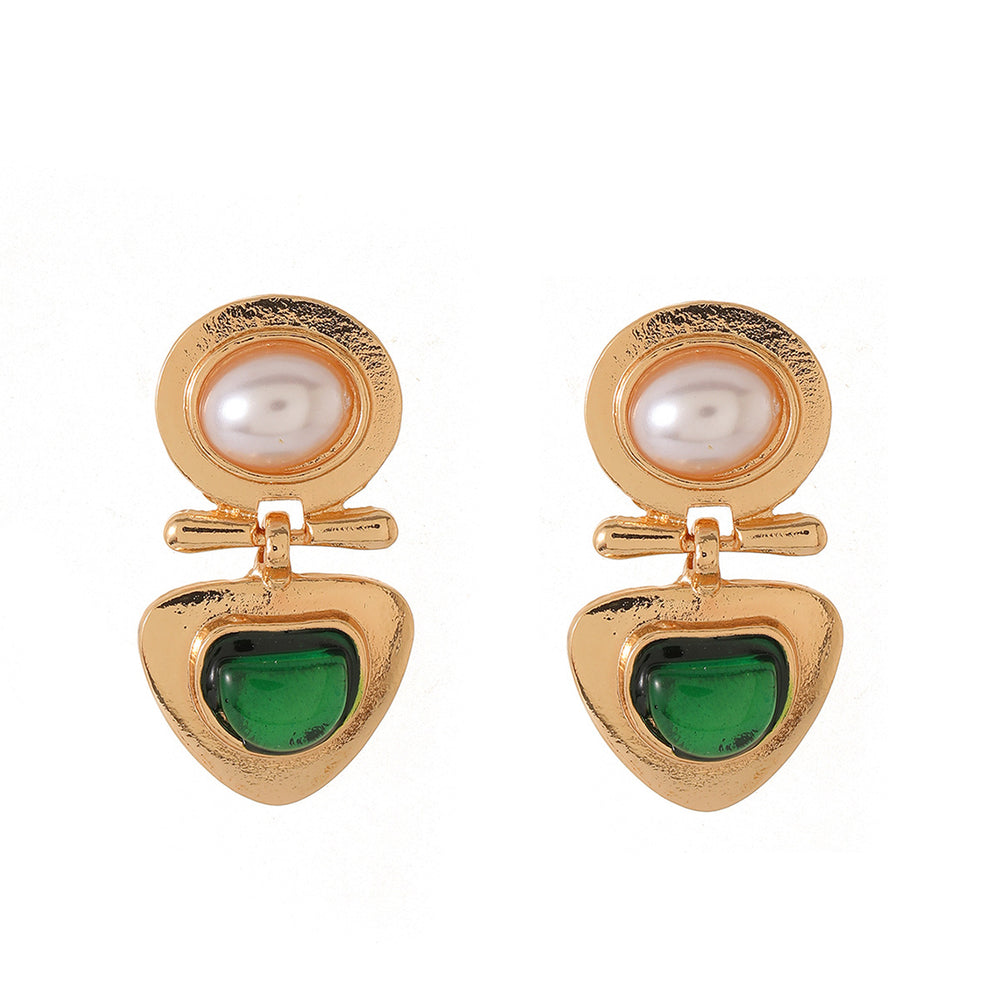 new arrival imitation pearl earrings for women fashionaccessible luxuryclassy heart leaf inselegant ear jewelry wholesale