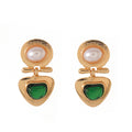 new arrival imitation pearl earrings for women fashionaccessible luxuryclassy heart leaf inselegant ear jewelry wholesale