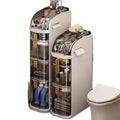 Bathroom slit storage cabinet drawer type toilet narrow slit storage cabinet plastic bathroom slit cabinet ultra-narrow narrow side cabinet