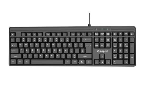 Lenovo thinkplus k100 wired keyboard business office home notebook desktop computer usb universal