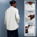 Lapel shirt cotton clothing women's fall and winternew arrivalcasualeasiest for matchthickenedheattechjacketcasualtopsoutweard25123