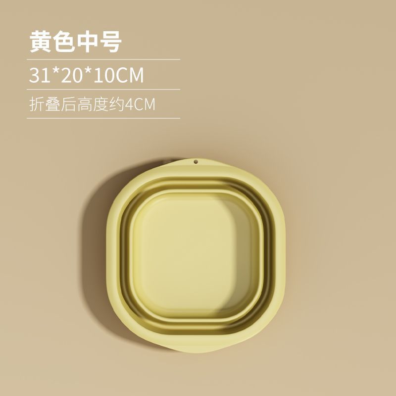 Collapsible washbasin - portable travel basin, thickened plastic basin, available in small and large sizes, perfect for home, dorm, and laundry use