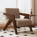 Scandinavian solid wood single sofa richard french medieval style living room sofa chair balcony casual chair lazy sofa