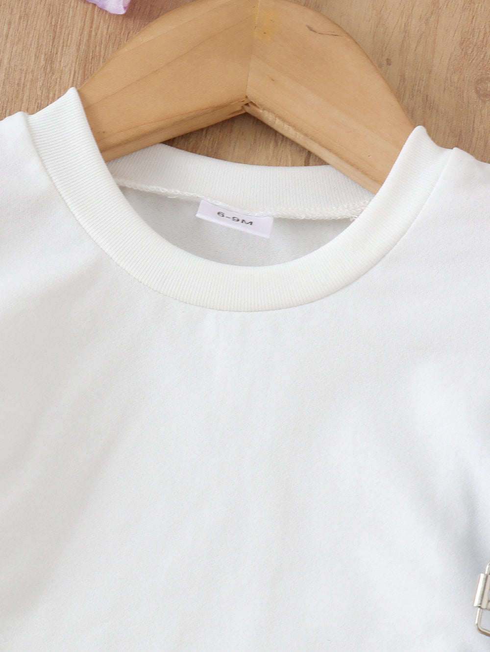Children's clothing cross-border european and american girls white short-sleeved t-shirt + blue suspender skirt two-piece set