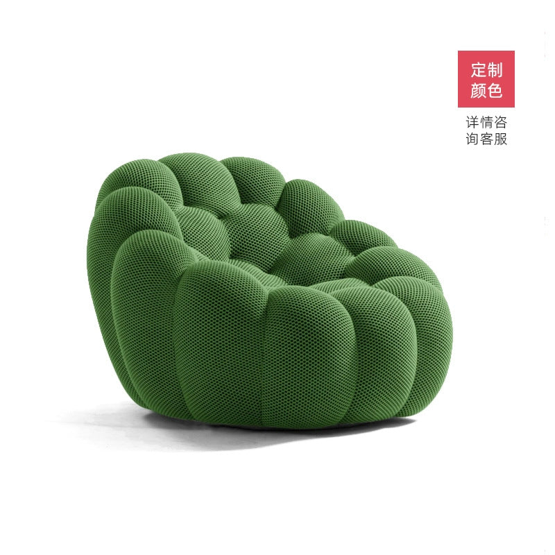 Nordic minimalist designer bubble sofa - available in single, double, and three-seater configurations - fully assembled - rolf benz style - unique villa design - compression packed football sofa