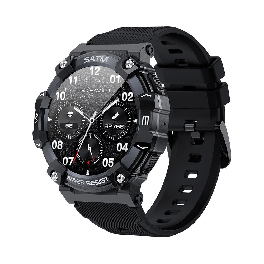 Pg666 smart watch outdoor sports style ip68 waterproof bluetooth call multi-sport mode 1.39inch color screen