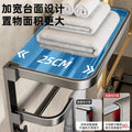 No punching gun gray towel storage rack bathroom space aluminum bath towel rack bathroom bathroom hardware pendant suit