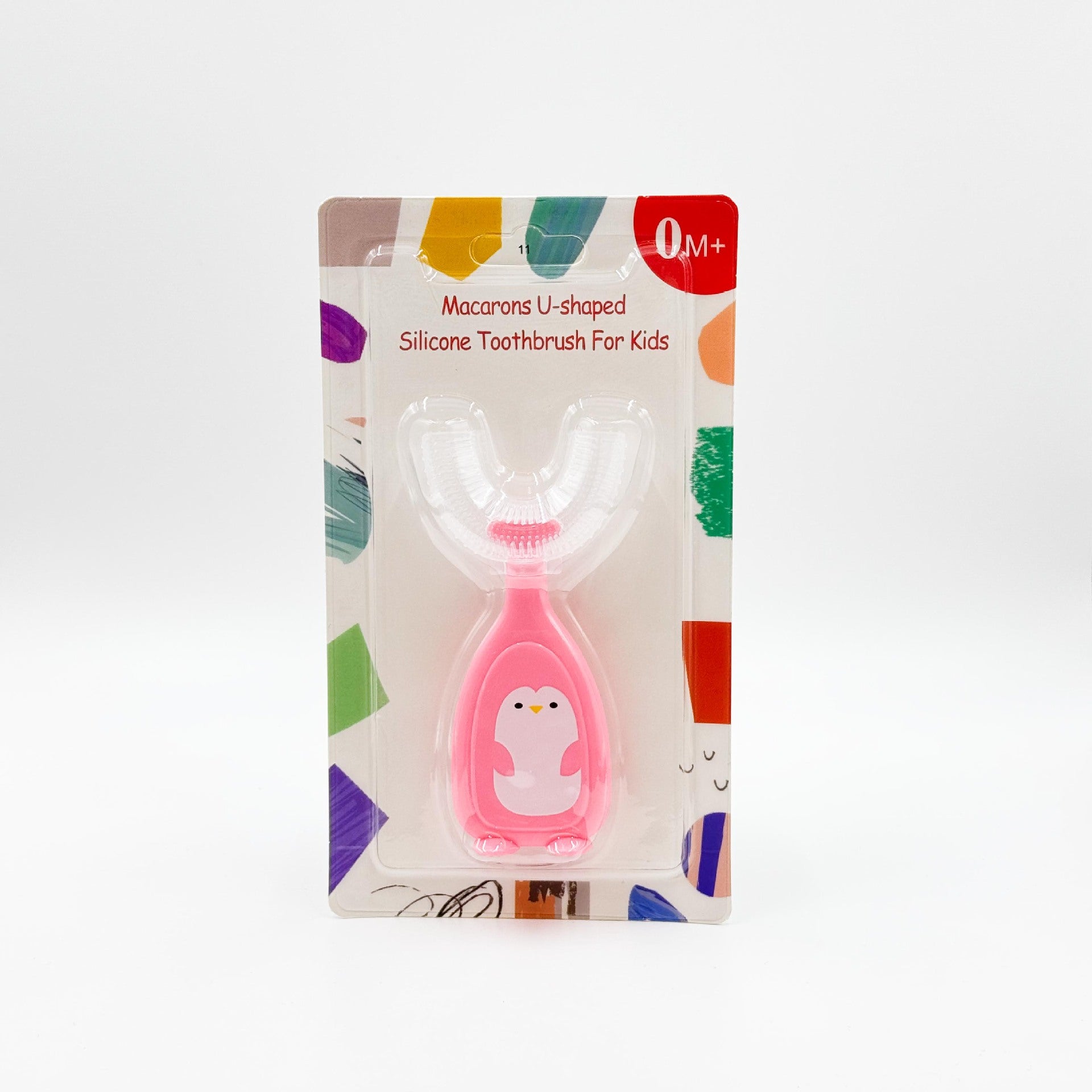 English card new manual children's U-shaped toothbrush silicone toothbrush baby mouth type oral cleaning manual U-shaped